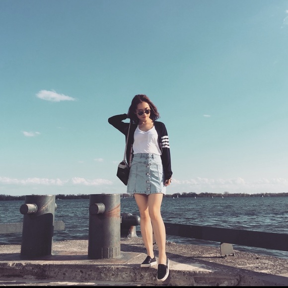 TOPSHOP JEAN skirt Size 0 - Picture 3 of 8